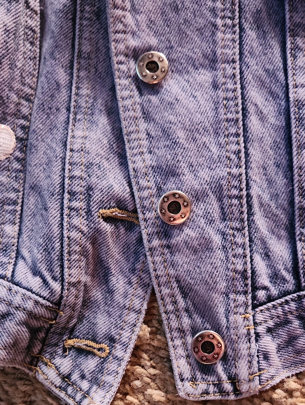 VTG Reworked Lee Denim Jacket // Cropped Lace Coquette Boho (Best - Picture 7 of 10
